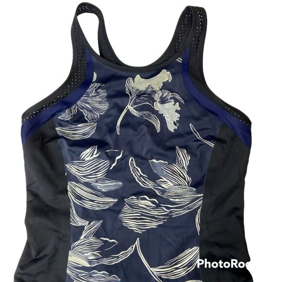 Athleta Fiore Blue Floral One Piece Size Small - Picture 4 of 15